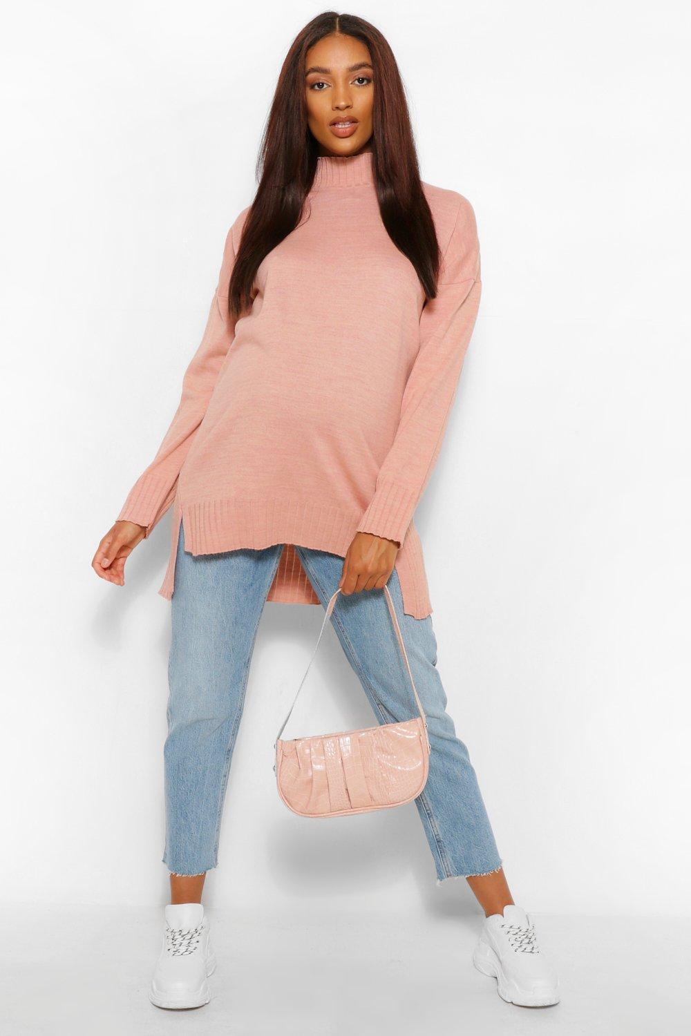 Side split knitted jumper store